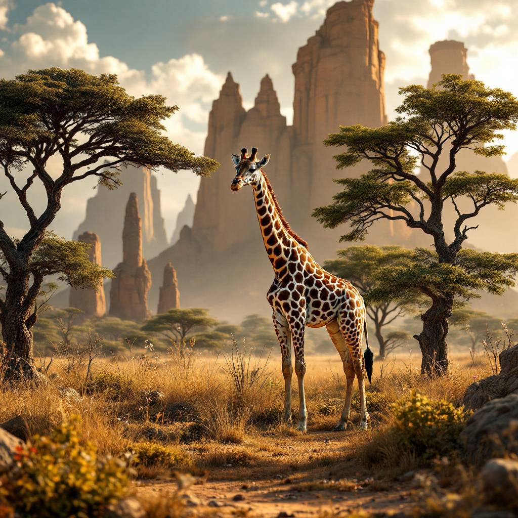 Wildlife Kingdom Art Print — No. 364 — Digital Wall Art