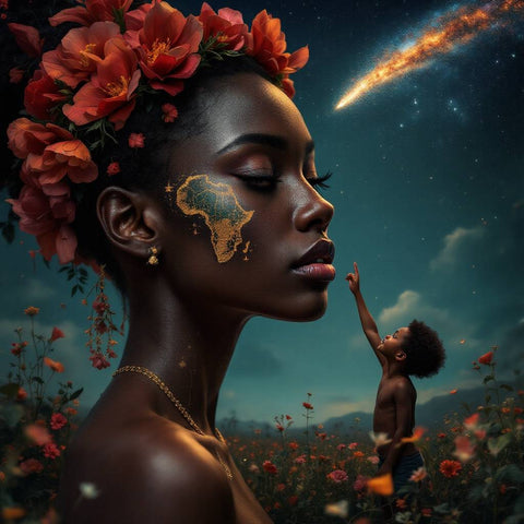 Mystical Surreal Portrait Art — No. 063 — Digital Wall Art