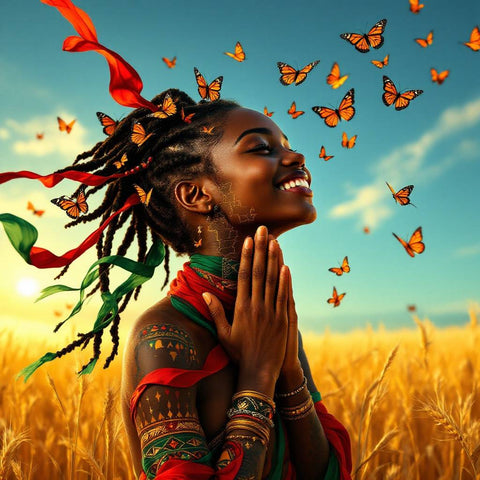 Juneteenth Celebration Art Print — No. 178 — Digital Wall Art