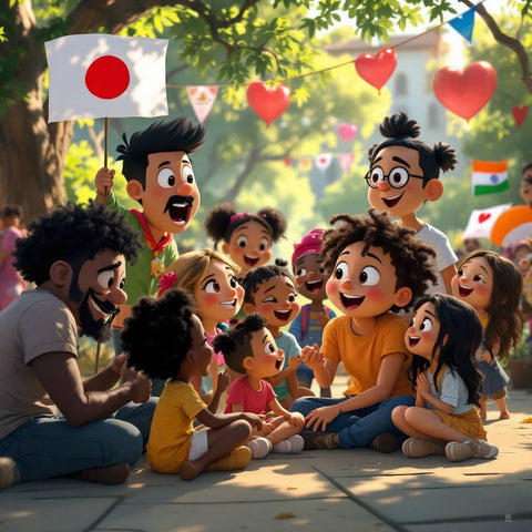 Multicultural Unity & Heritage Art — No. 486 — Digital Wall Art