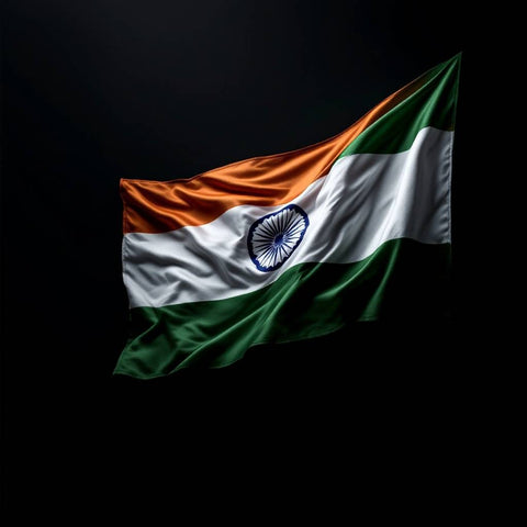 Indian Flag Digital Print — No. 547 — Digital Wall Art