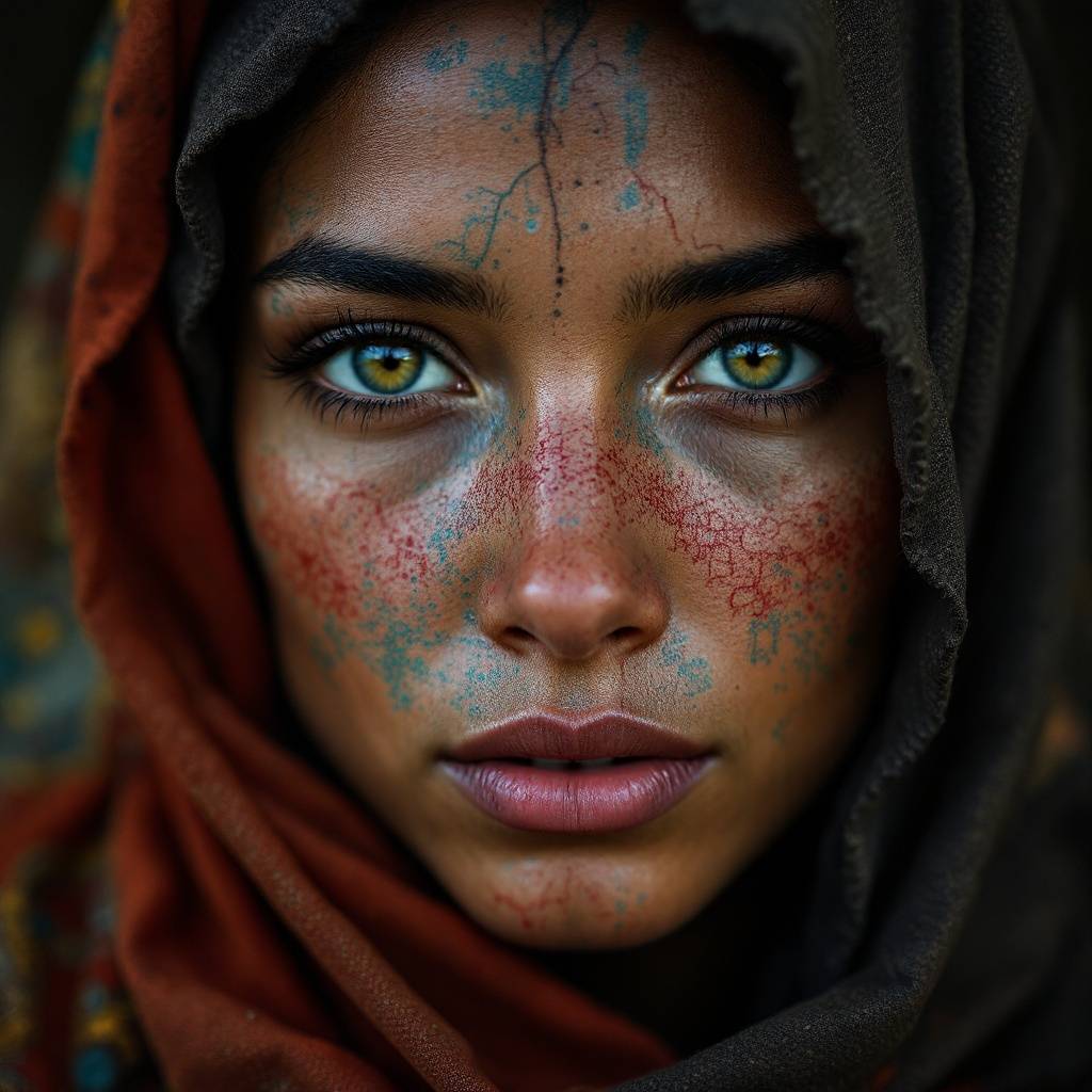Stunning Faces Art — No. 247 — Digital Wall Art