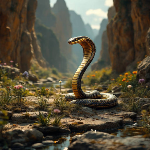 Regal Snake Digital Art — No. 427 — Digital Wall Art