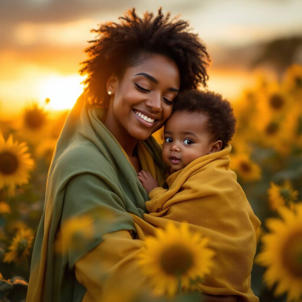Golden Sunset Portrait Wall Art — No. 096 — Digital Wall Art