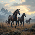 Kingdom of Beasts Portrait Print — No. 381 — Digital Wall Art