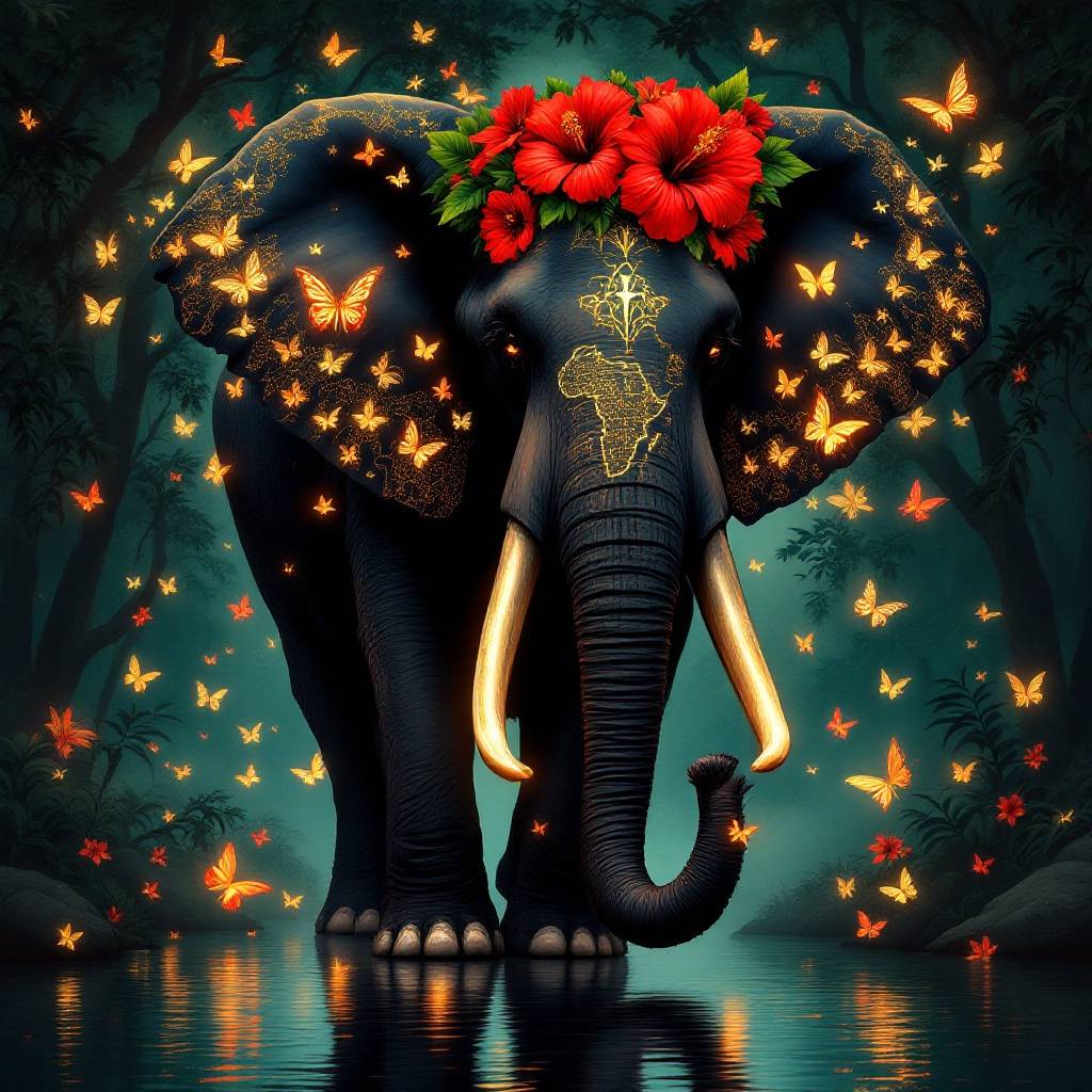 Whimsical Wild Digital Art — No. 107 — Digital Wall Art
