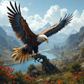 Majestic Wildlife Kingdom Print — No. 411 — Digital Wall Art