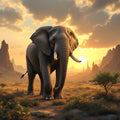 Wildlife Kingdom Art Print — No. 431 — Digital Wall Art