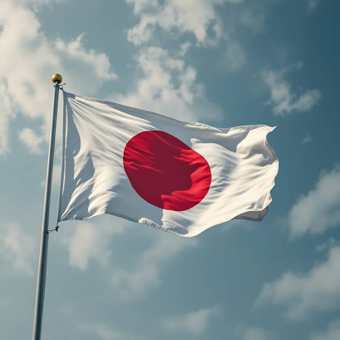 Japanese National Flag — No. 453 — Digital Wall Art