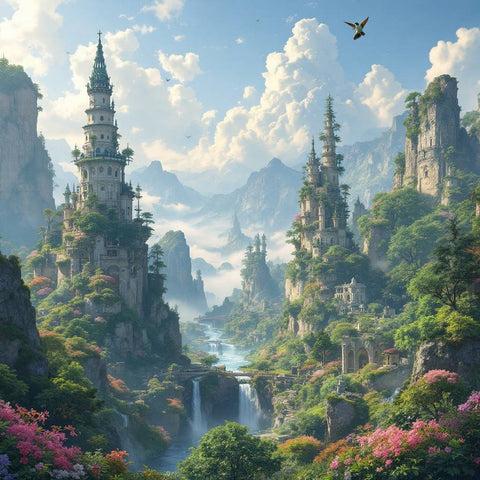 Whimsical Wild Digital Art — No. 424 — Digital Wall Art