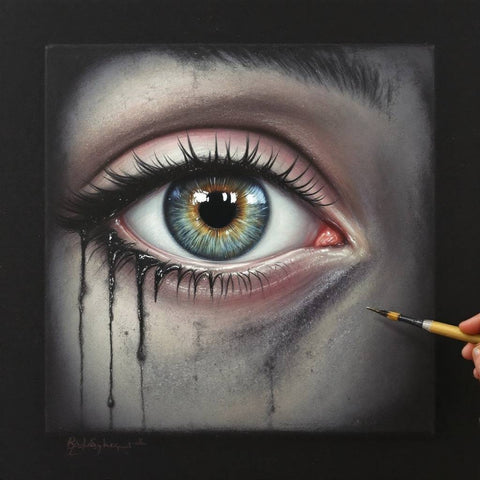 Hyper-Realistic Eye Painting No. 332 — Digital Wall Art