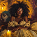 Warm Glow Portrait Art — No. 291 — Digital Wall Art