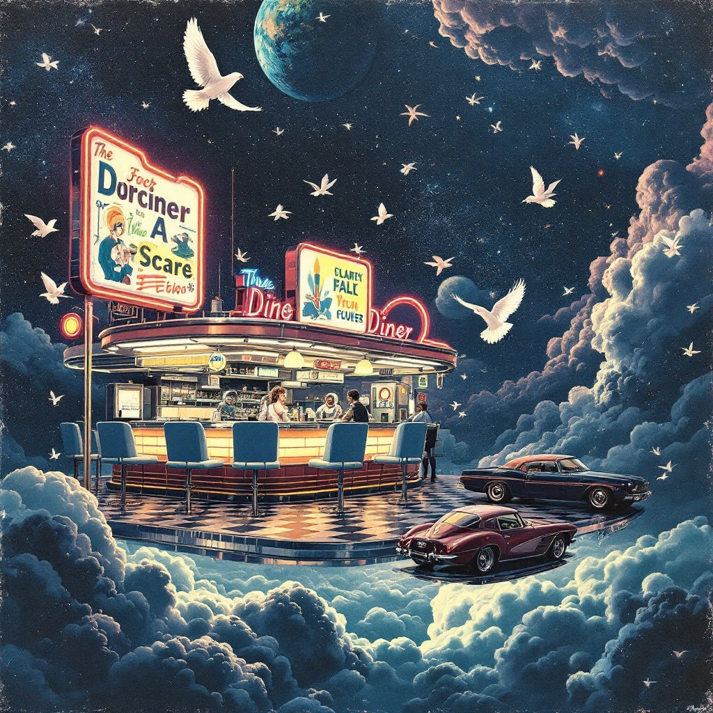 Retro Diner Among the Stars