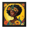 Boho Earthy Tones Floral Woman Print