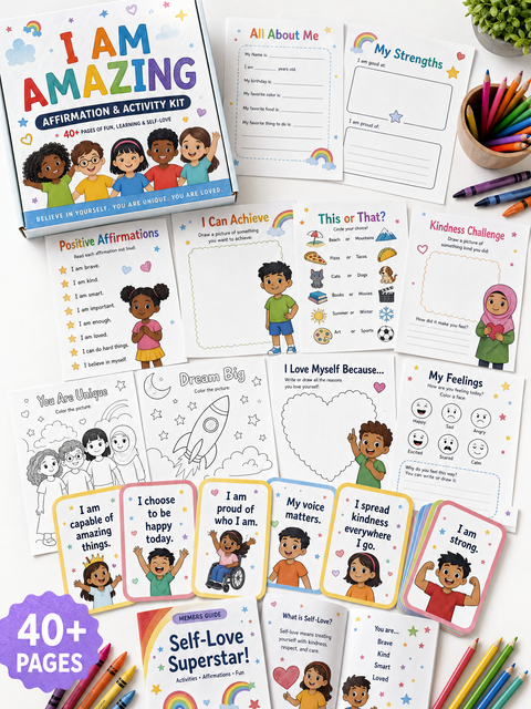 I Am Brilliant: The Multicultural Affirmation & Activity Kit for Kids (Digital PDF)