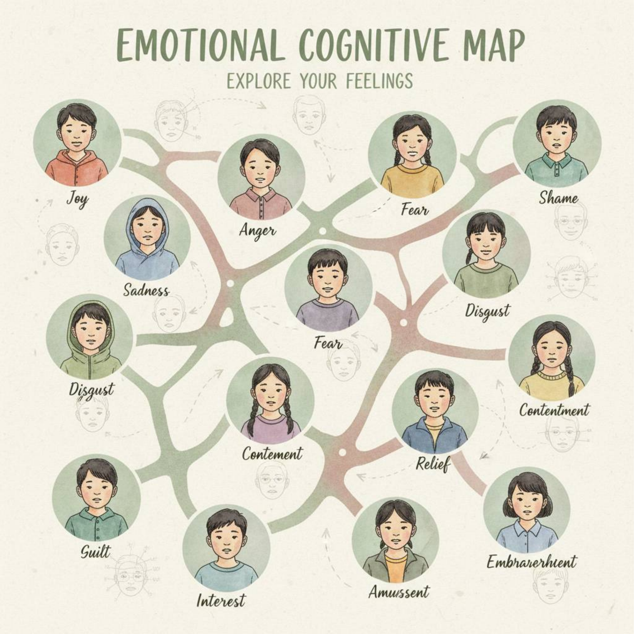 SEL Emotional Cognitive Map - Explore Your Feelings poster