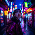Neon City Girls Wall Art — No. 637 — Digital Wall Art
