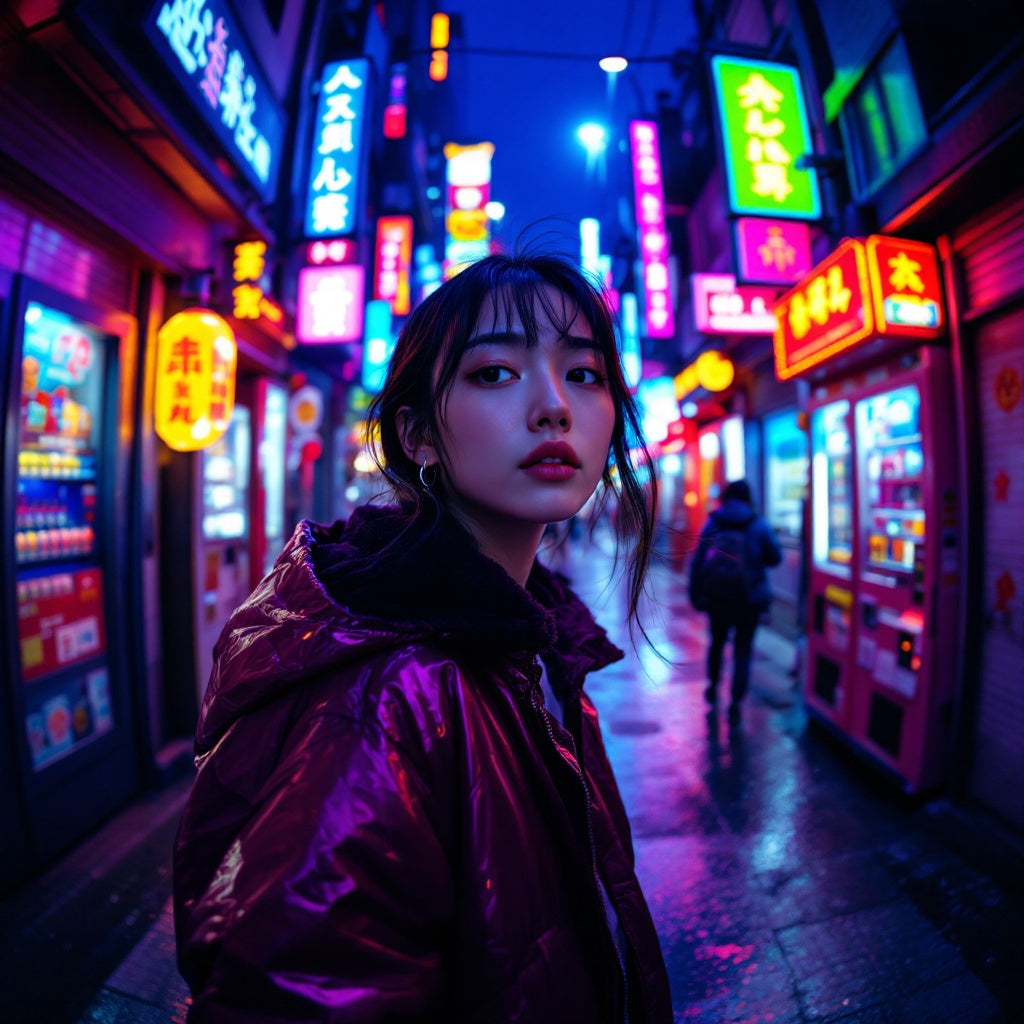 Neon City Girls Wall Art — No. 637 — Digital Wall Art