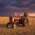 Tractor Fleet at Golden Hour