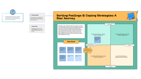 Sorting Feelings & Coping Strategies: A Star Journey | SEL Activity