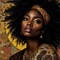 Bohemian Warm Botanical Abstract Print