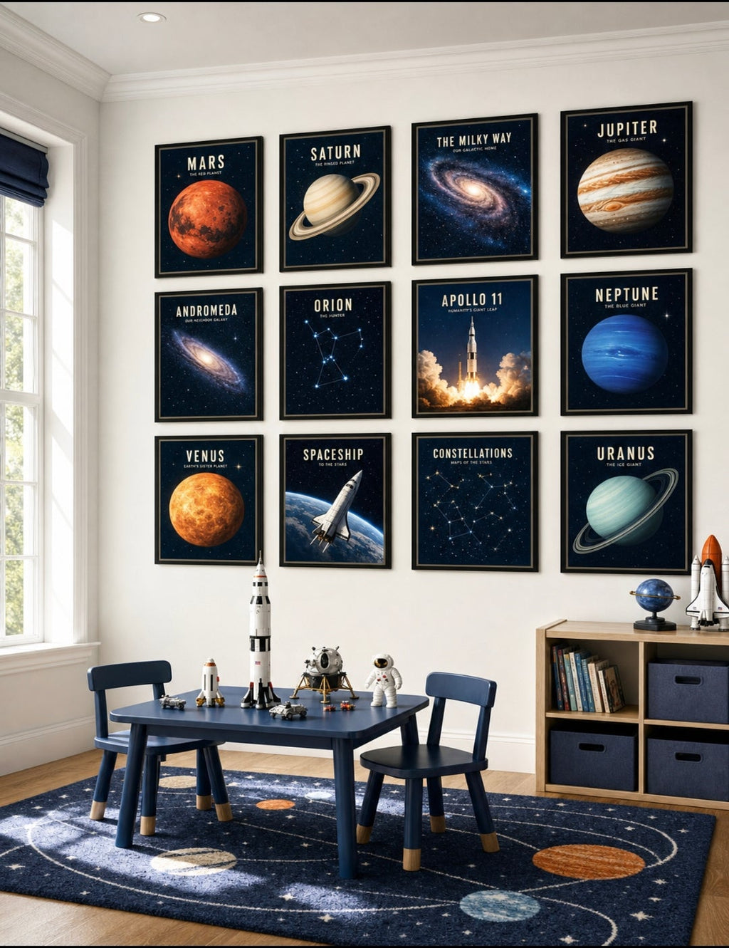 Planet Mercury Infographic Poster | Solar System Wall Art | The Smallest Planet | Kids Science Classroom Decor | Digital Download