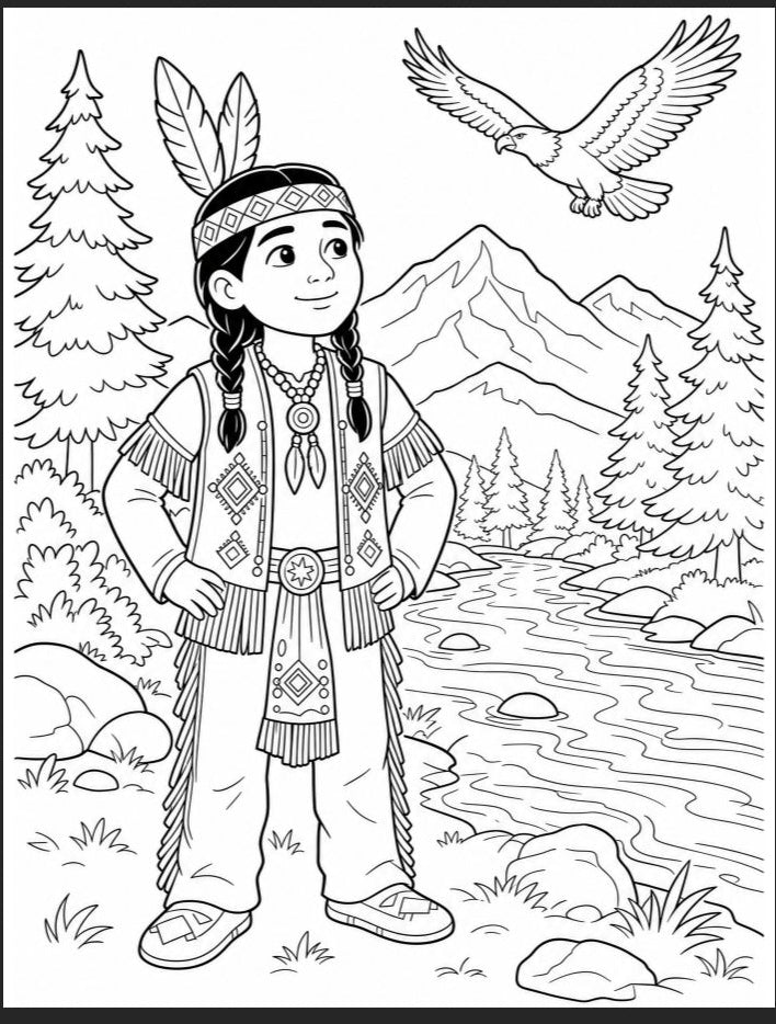 Multicultural Kids Around the World Coloring Book | 16 Printable Pages | Diverse Cultures & Landmarks | Educational Geography Activity | Instant Download