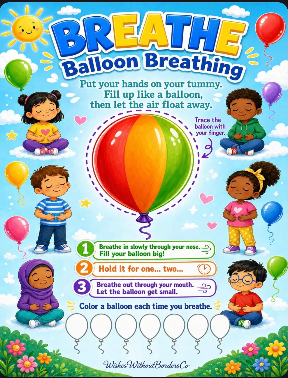 Calm Around the World | 15-Page SEL Breathing & Mindfulness Kit | Multicultural Calm Corner Printables