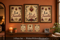 La Familia Es Todo Printable Wall Art Set | 3-Piece Hispanic Home Decor | Latino Family Silhouette Wall Art | Quinceañera Gift Digital Download