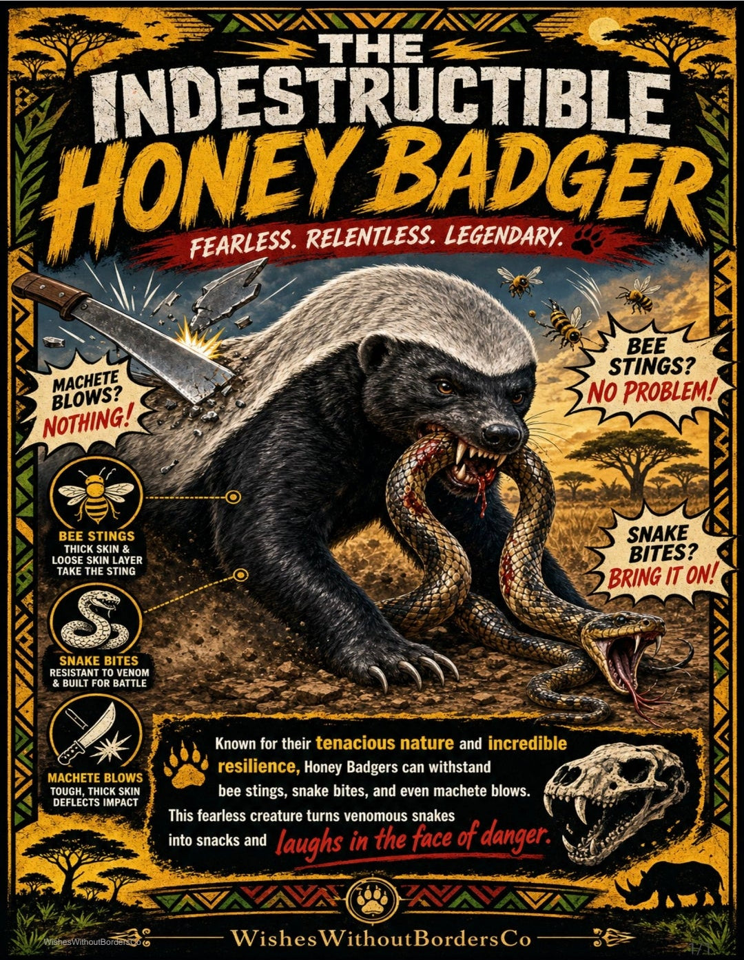 10 Real-Life Monsters | Nature's Most Frightening Creatures | Educational Poster Set