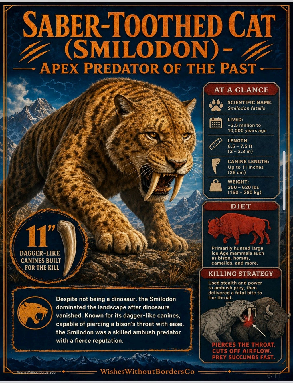 10 Prehistoric Animals That Aren't Dinosaurs | Educational Poster Set for Kids