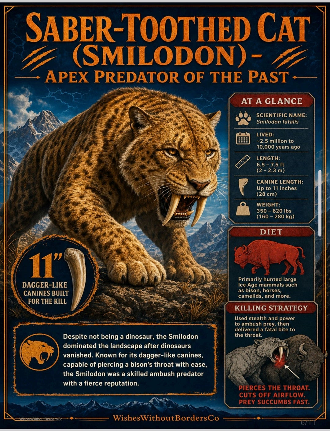 10 Prehistoric Animals That Aren't Dinosaurs | Educational Poster Set for Kids