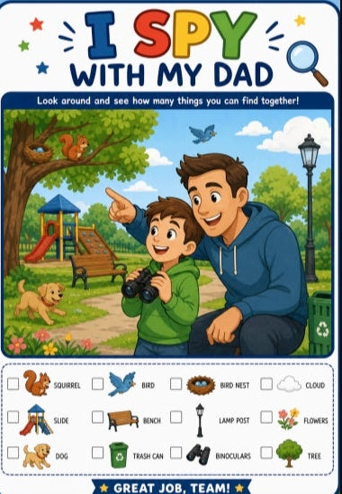Printable I Spy Family Activity Pages for Kids | 11-Page Search & Find Bundle | Digital Download