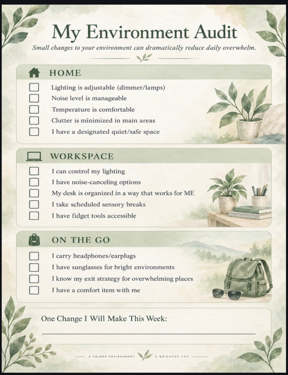 The Unmasked Life Toolkit | Digital Printable Guide & Workbook for Late-Diagnosed Autistic Adults