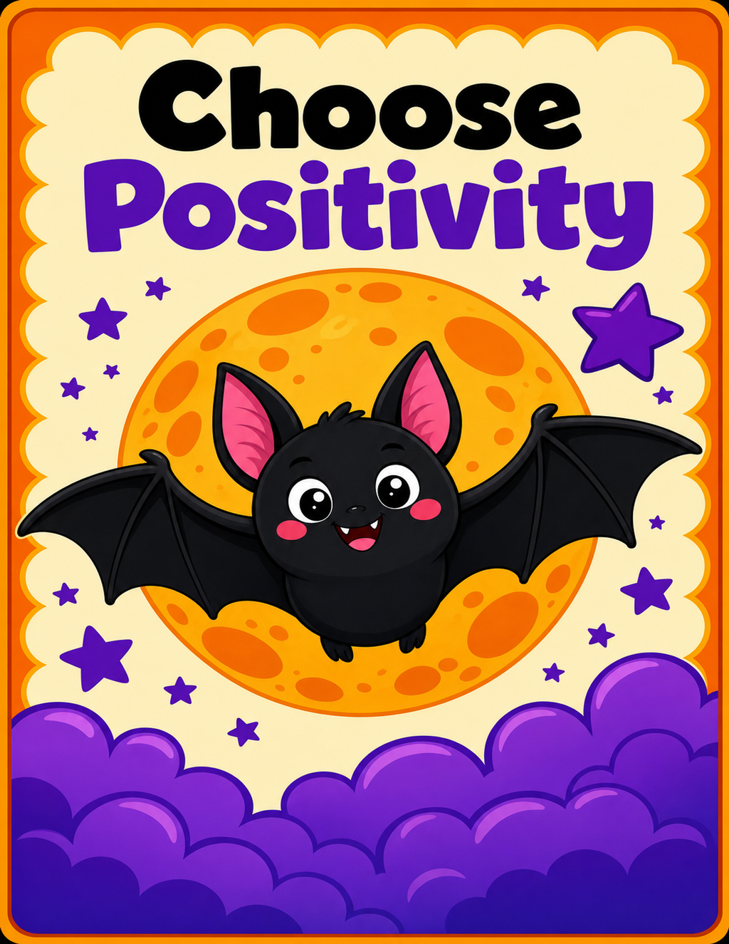 Halloween SEL Positive Affirmation Posters – Cute Classroom Decor (10-Pack, PDF + PNG)