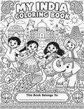 My India Coloring Book — Make Your Own Mini Book | 20 Pages + Cover | Kids Cut, Color & Assemble | Multicultural SEL Activities