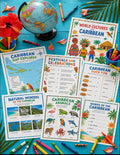 World Cultures and Caribbean Activity Pack for Kids | 20-Page Printable Homeschool Workbook | Cultural Awareness, Geography & Social Studies | Educational Digital Download
