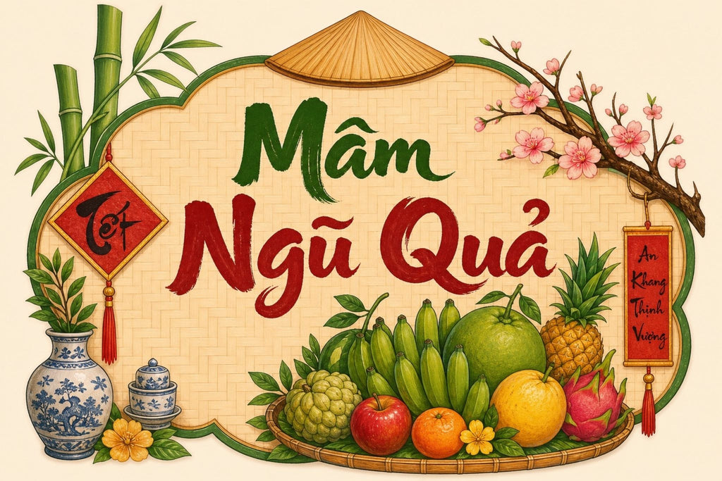Vietnamese Wall Art Set of 3 | Mầm Ngủ Quá Collection | Nursery + Rustic Home + Tết Decor | Cultural Heritage Gallery | Baby Shower & Housewarming Gift