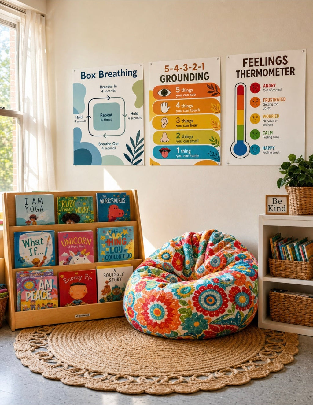 Calm Corner SEL Poster Set | 15 English Printable Posters | Social Emotional Learning Classroom Decor | School Counselor Resources | Growth Mindset & Coping Skills
