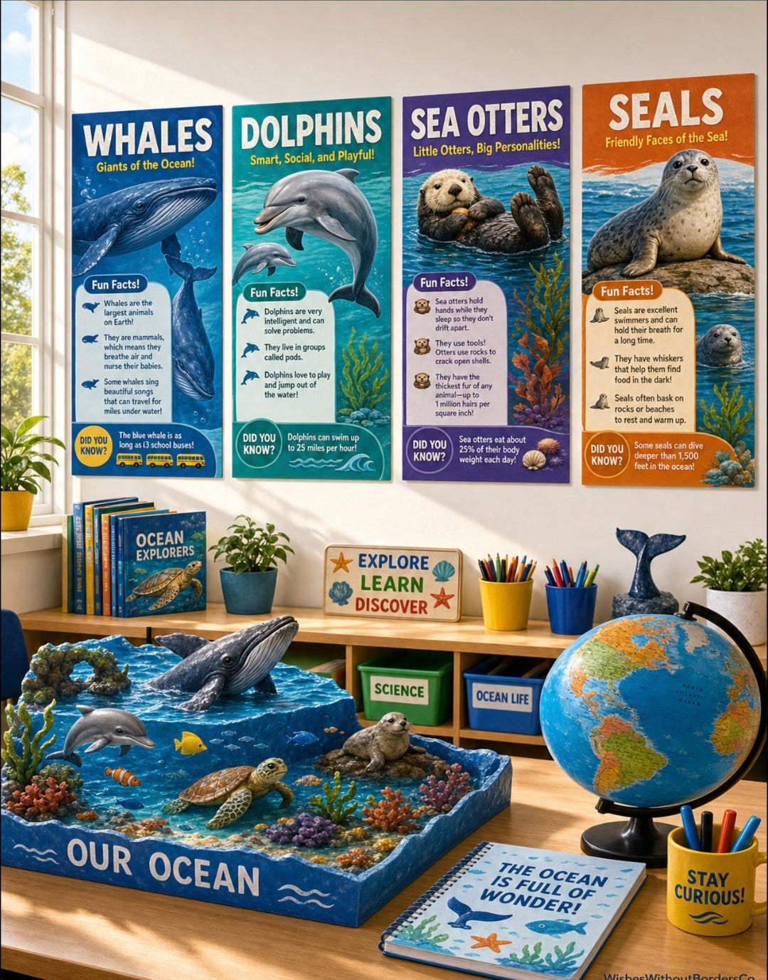 Marine Mammals of the Indian Ocean | Complete Teaching Unit | 14 Educational Posters, Worksheets & Quiz