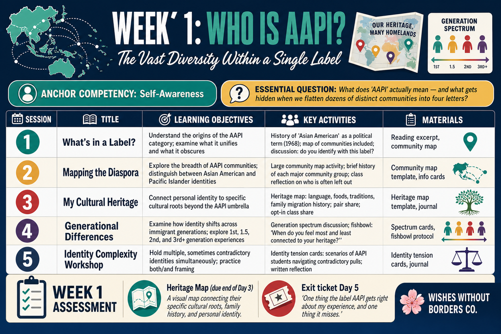 Beyond the Model Minority: 6-Week AAPI Identity & Solidarity SEL Curriculum (Grades 9–12)