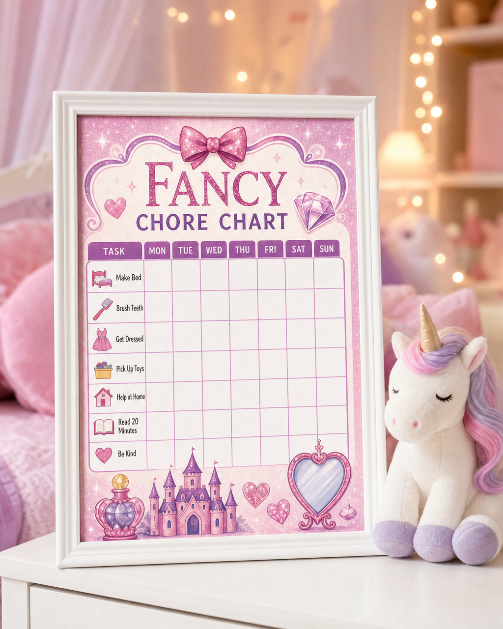 Kids Chore Chart & Reward Tracker Bundle | 6 Printable Chore Charts | Superhero, Princess, Animals & Daily Trackers | Instant Download PDF