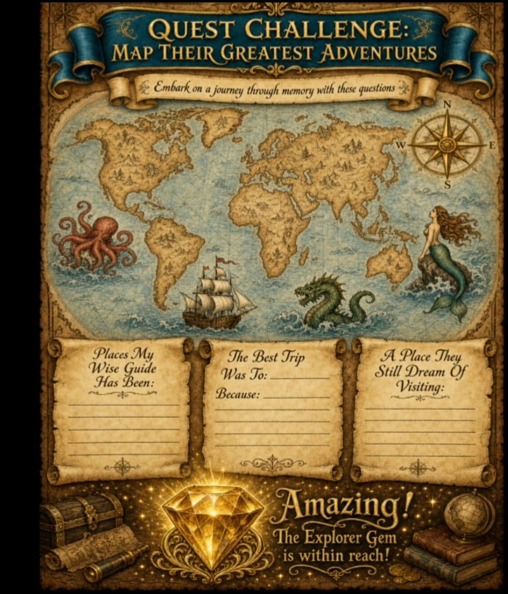 The Memory Keepers Quest Book — Family Storytelling & Activity Journal (Digital PDF)