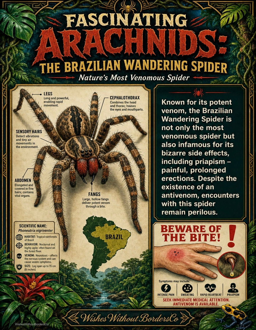 10 Real-Life Monsters | Nature's Most Frightening Creatures | Educational Poster Set