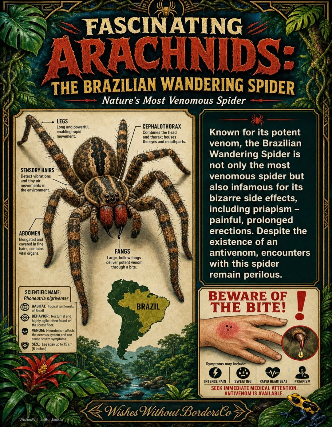 10 Real-Life Monsters | Nature's Most Frightening Creatures | Educational Poster Set