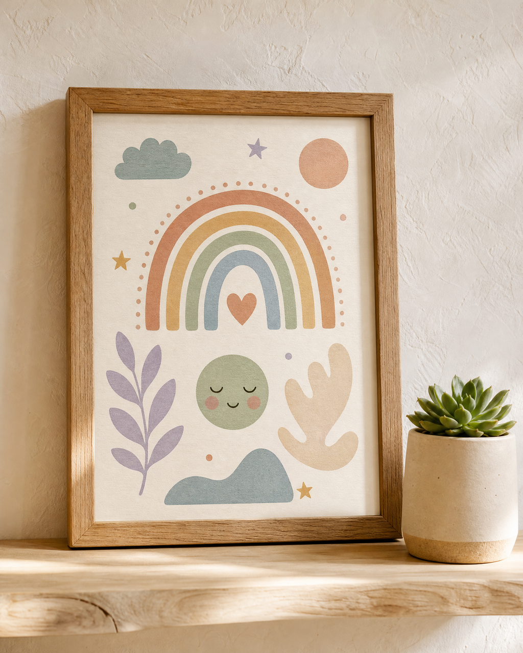 Welcome to Your Calming Corner Poster | SEL Classroom Decor | Boho Rainbow Mindfulness Wall Art | Kids Meditation Print | Digital Download