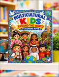 Multicultural Kids Around the World Coloring Book | 16 Printable Pages | Diverse Cultures & Landmarks | Educational Geography Activity | Instant Download
