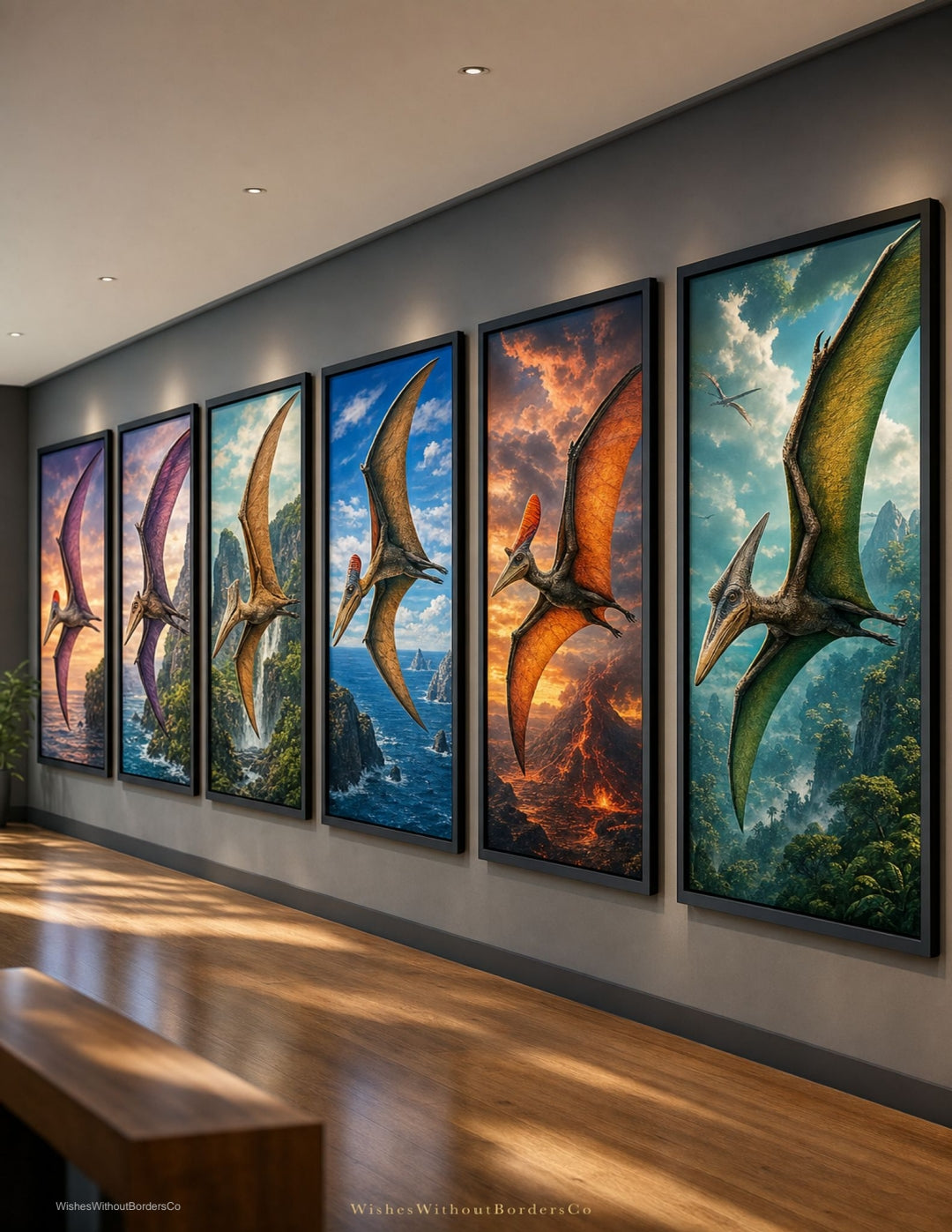 10 Dinosaurs That Could Fly (or Glide) | Educational Poster Set for Kids