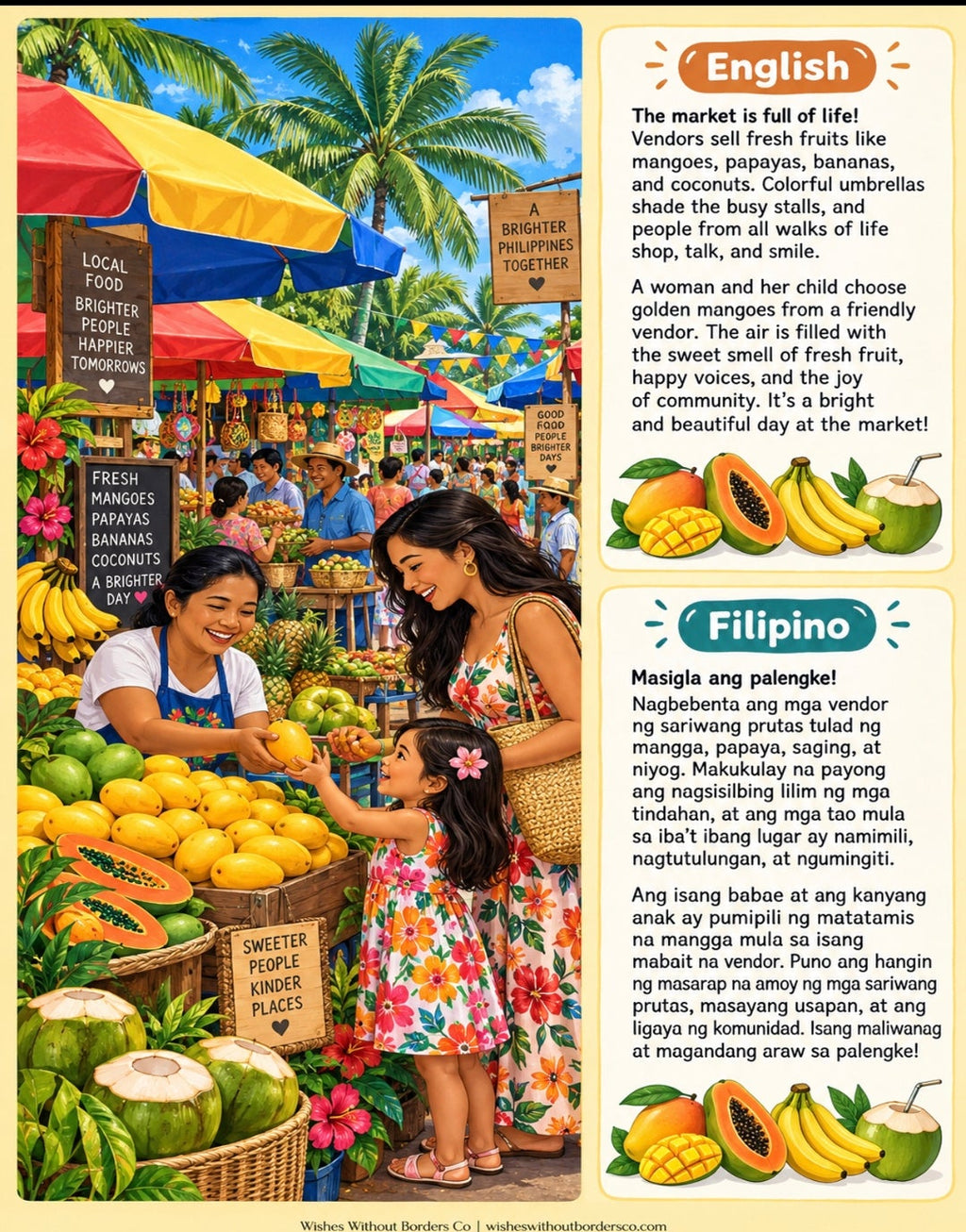 A Day in the Philippines – Bilingual English / Filipino Children's Book