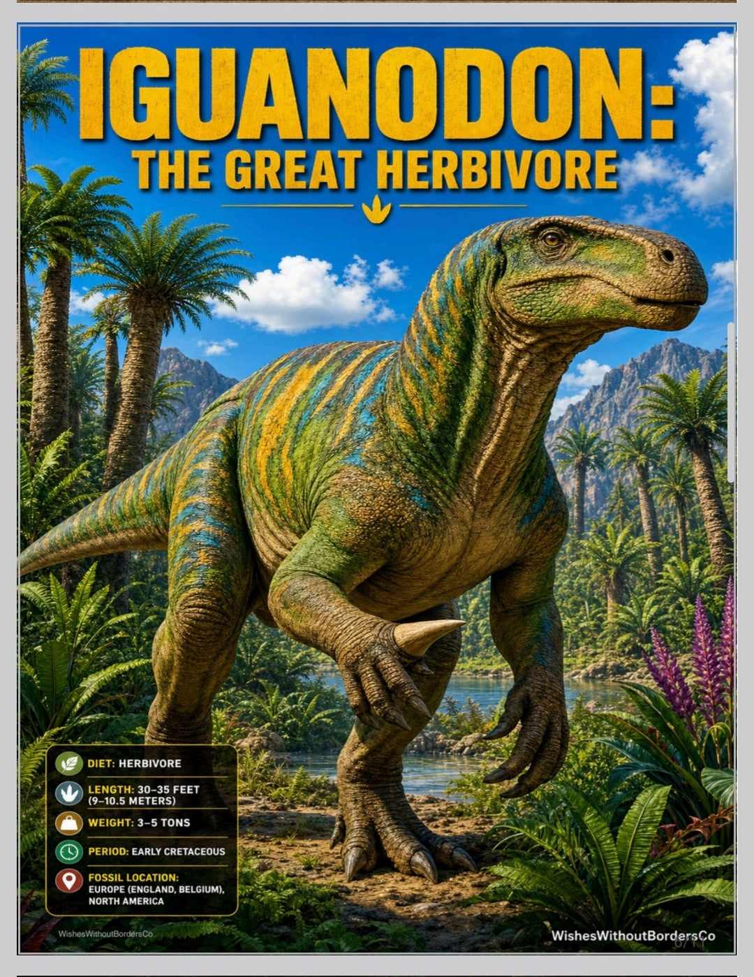 10 Dinosaurs Discovered by Kids — Premium Classroom Poster Set